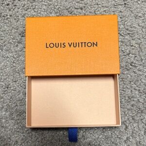 Louis Vuitton Bright Orange Box with Blue Tab